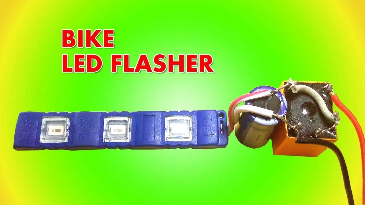 How to make Bike led Flasher using relay - YouTube