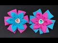 193) DIY - Tutorial || Cara Membuat Bros Bunga dari kain perca sifon || Chiffon fabric flower