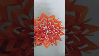 How to make an amazing Snowflake at home Homemade paper snowflake tutorial #diy #papercraft 🌼❄️🌼🩶🖤