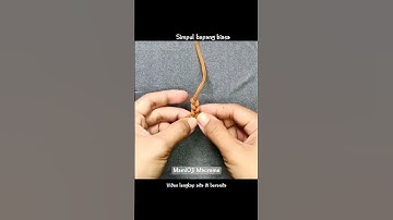 simpul kepang untuk tali temali | tali macrame | DIY #diymacrame #shortsfeed