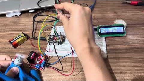 Control de motor DC con potenciometro, esp32