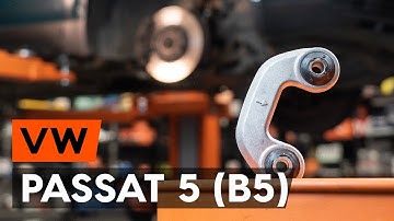 Hoe een vooraan stabilisatorstang vervangen op een VW PASSAT 5 (B5) [AUTODOC-TUTORIAL]