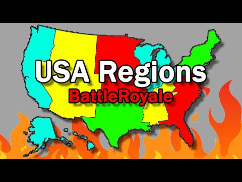 USA Regions Battle Royale! (With All 50 States)