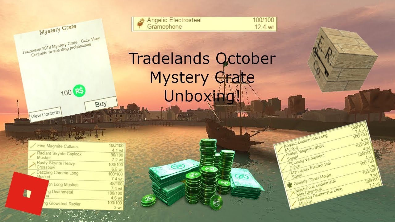 Roblox Tradelands Meatloaf October Mystery Crates Unboxing - map of tradelands roblox