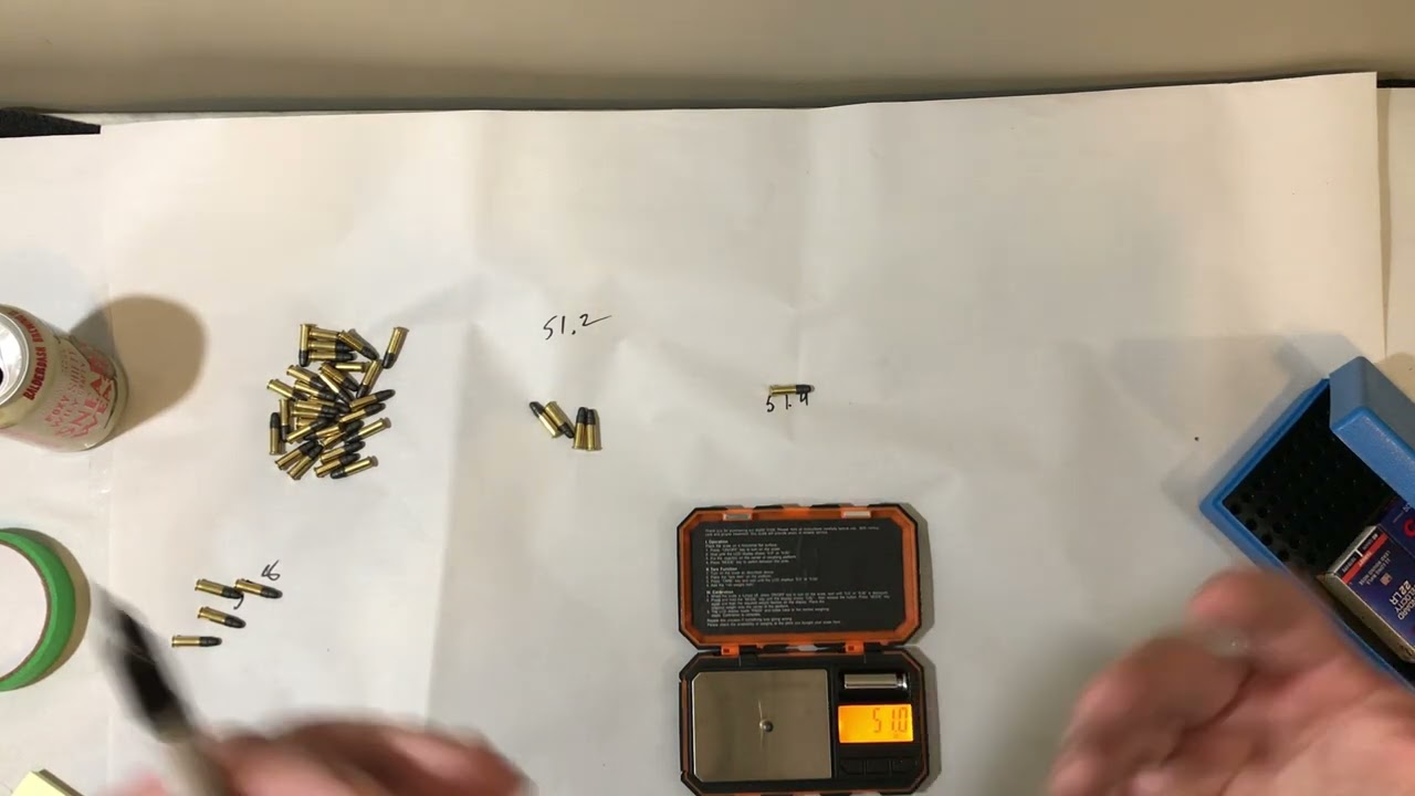 Weight sorting .22LR- the easy way part 1