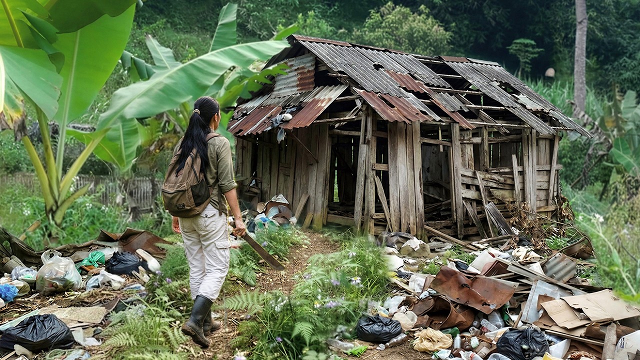 Talented Young Girl Restores a 1000-Year-Old Wooden House — Unbelievable Results!