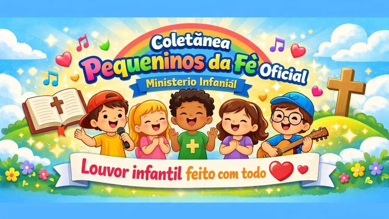 Coletânea Pequeninos da Fé Oficial/Ministério Infantil /Louvor infantil feito com todo amor ❤️🫵🧒