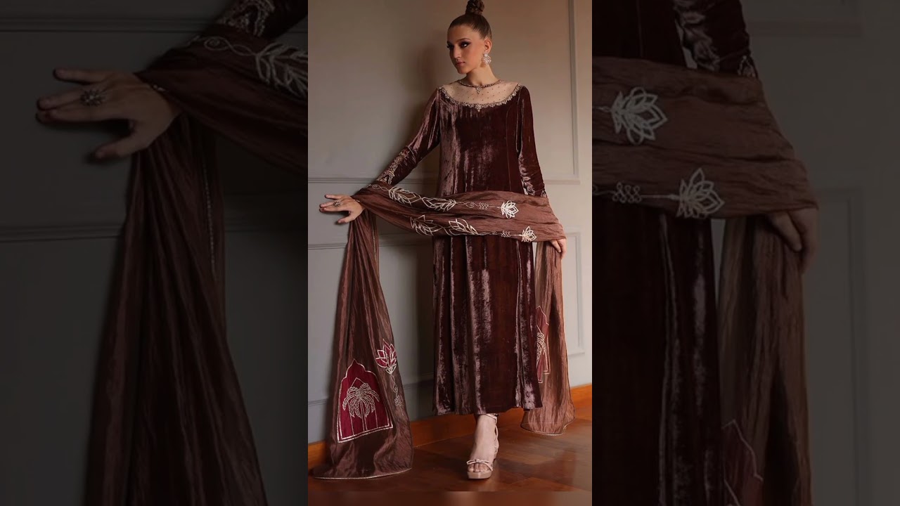 Long shirt Designs in Velvet|Pakistani Dressing|