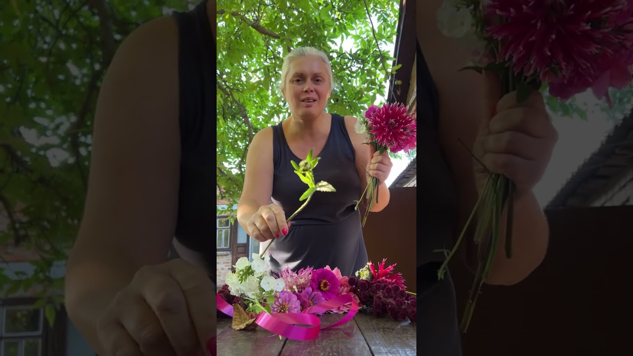 Букет із жоржинами до Дня Наталії 🌸