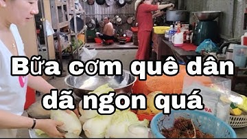 #23 Rộn ràng bữa cơm trưa với các món ăn dân dã | Rau cần cua, rau má bóp giấm, canh rau mồng tơi 