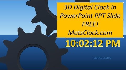 MatsClock 240104 - Free PowerPoint Digital Clock PPT Timer