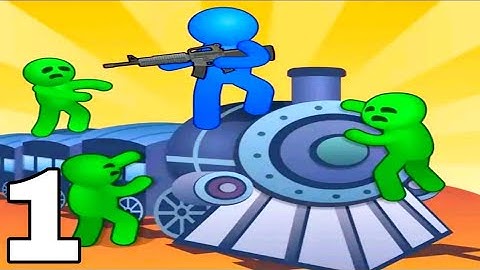 Train Defense : Zombie Survival - Walkthrough Part 1 Levels 1-10 - Android ios Gameplay