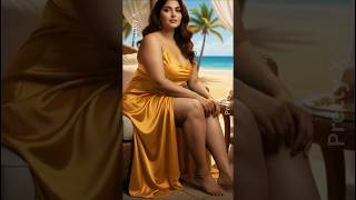 Den Satin Slip Dress Beach Glow Plus Size Summer Elegance