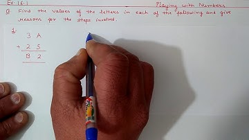 Ex:16.1 Q.1 Chapter:16 Playing With Numbers | Ncert Maths Class 8 | Cbse