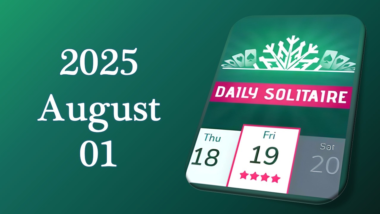 Daily Challenge Solitaire Solution August 01 2025