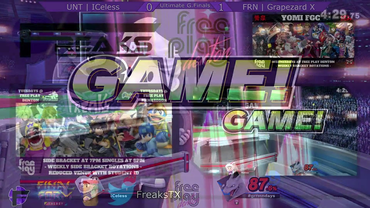 Freaks @ Free Play Denton 182 (DFW Offline SSBU)