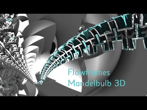 Flowframes test with a Mandelbulb 3d Animation