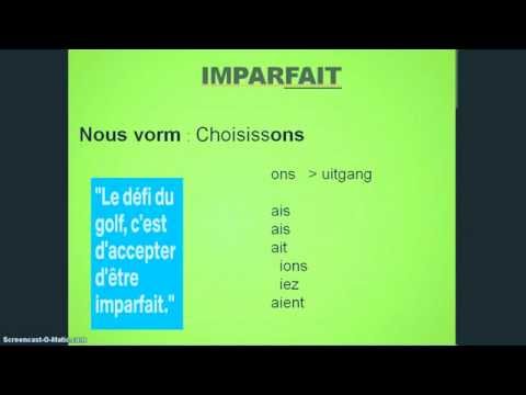 Frans ww op - IR in 3 tijden; uitleg en oefening