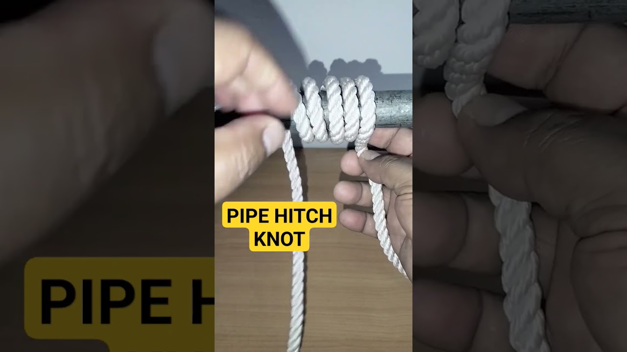 HOW TO TIE PIPE HITCH KNOT.