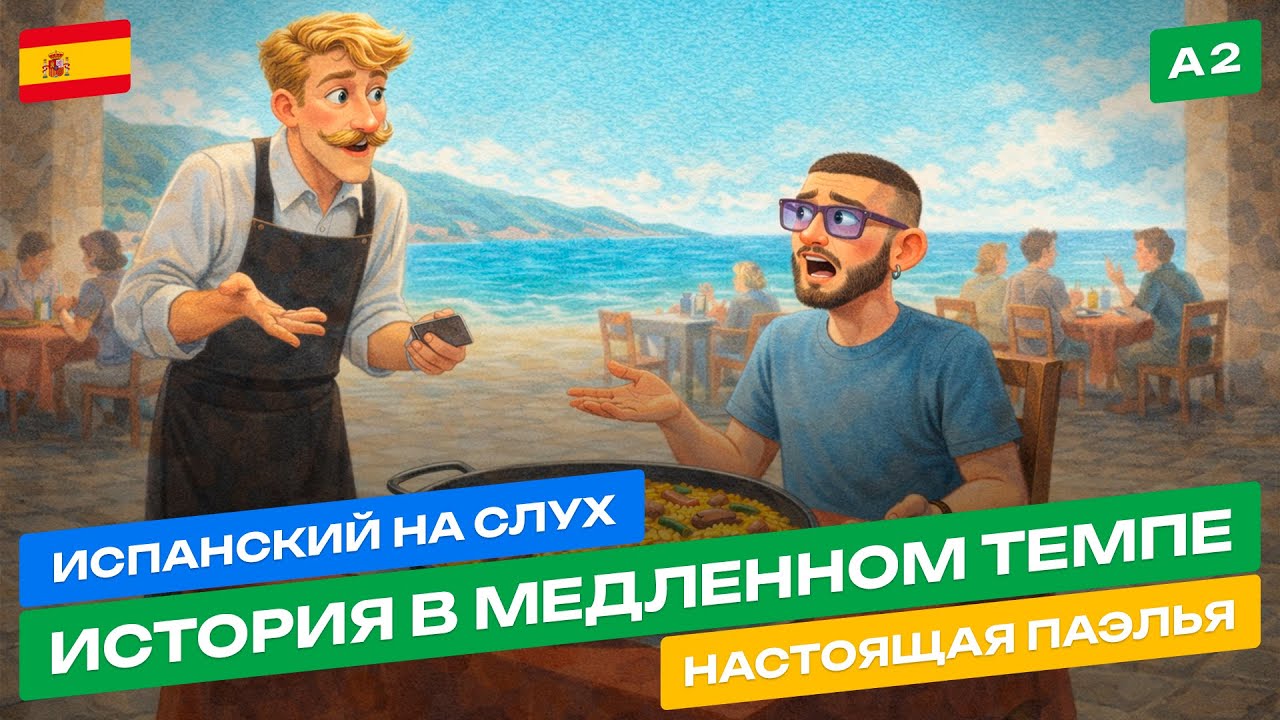 Короткие Истории на Испанском для Начинающих 🎧 Испанский НА СЛУХ (Paella Auténtica)