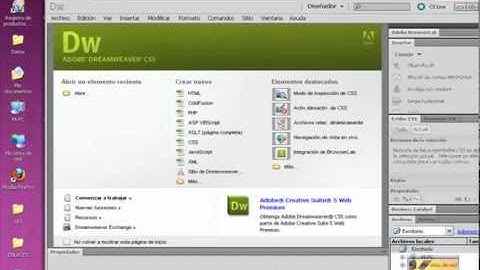 Lección 1 Curso Dreamweaver CS 5, incluye HTML y CSS
