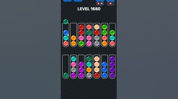 Ball Sort Puzzle nível 1680 #games #androidgameszone #colors #puzzle #level #gaming #gameplay #pop