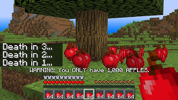 Minecraft UHC but a player is ELIMINATED every MINUTE if they have the FEWEST apples...