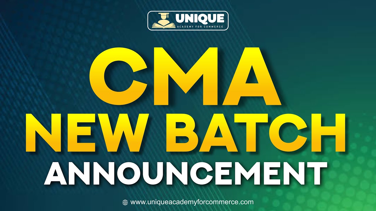 CMA Foundation | Free Fast track Revision Batch | Jan 23 Exam - YouTube