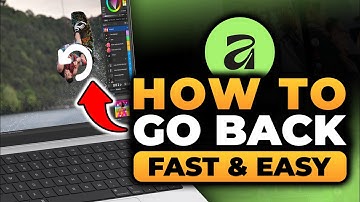 Affinity Designer How To Go Back (FAST & EASY) | 100% WORKS | NO Yapping, To The Point!