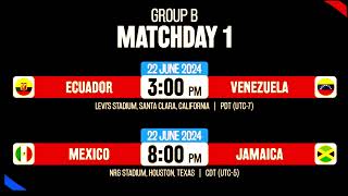 Copa America 2024 Fixture Time Table | Argentina | Brazil | USA | Conmebol