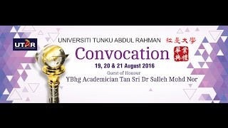 UTAR 2016 August Convocation Session 1 on 19 August 2016