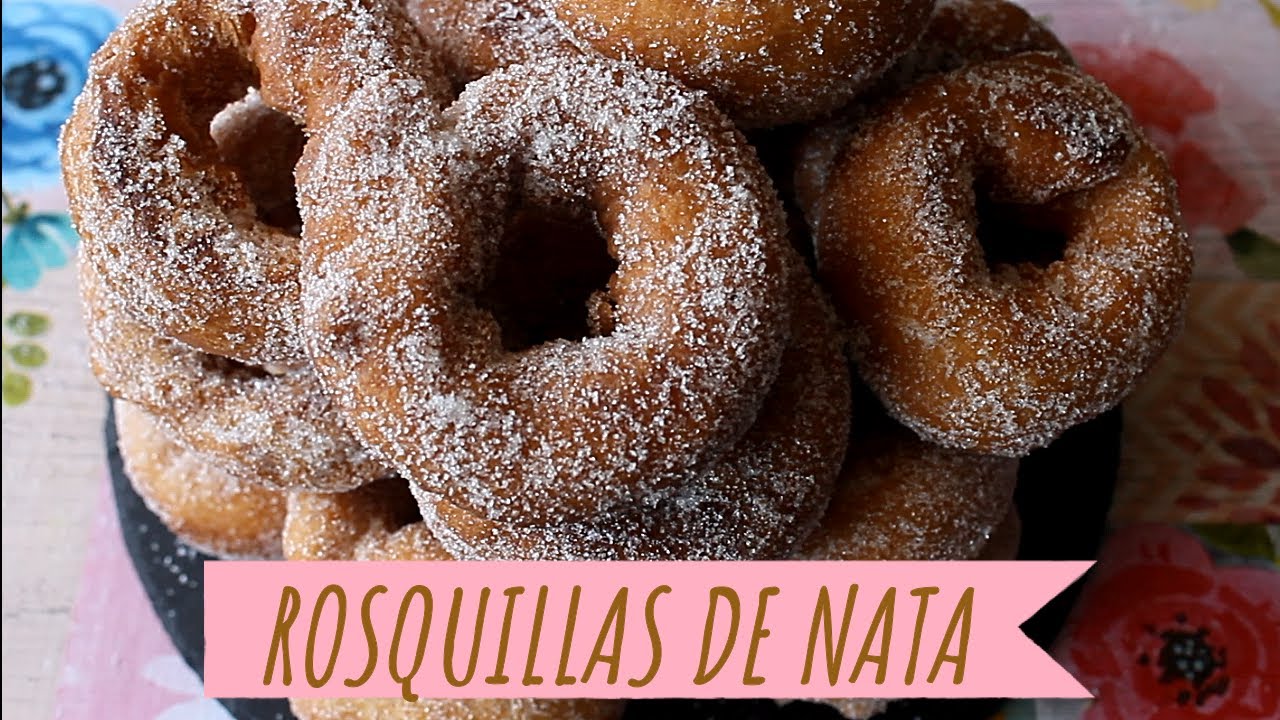 NO DEJES DE HACER ESTAS RIQUÍSIMAS ROSQUILLAS DE NATA!! TIERNAS, SUAVES Y CON UN SABOR  INCREIBLE!!