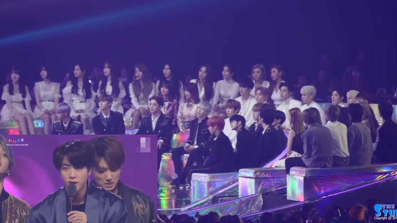 (ENG SUBS) 181201 Idols reaction to BTS Album of the Year @MMA