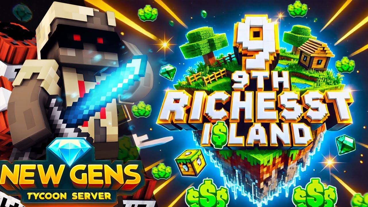 I Built a $75,000,000 Skyblock GENS Empire… in ONE DAY! (Java & MCPE)"