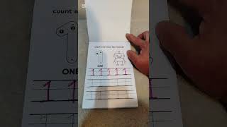 Trace number 1/learn to write #shorts #kidslearning #workbook
