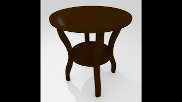 Small Cafe Table model 3D model from CGTrader.com