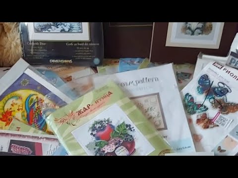 Мои запасы наборов для вышивки / подарки от друзей / Оксана