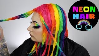NEON RAINBOW HAIR!