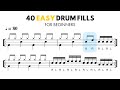 40 easy drum fills for beginners  playalong exercises 