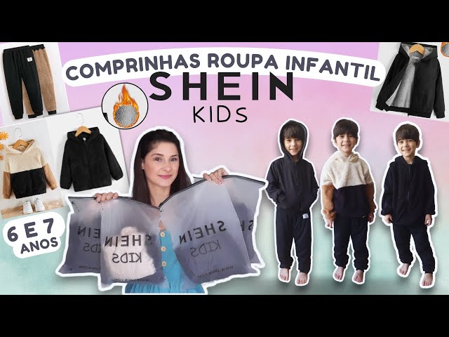 COMPRINHA SHEIN KIDS, ROUPA DE INVERNO INFANTIL SHEIN