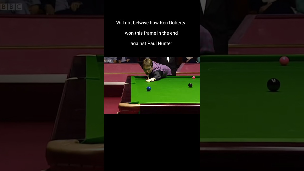 Image of video the will not believe how Ken Doherty won this frame in end  against Pual Hunter#snookerbattle 4