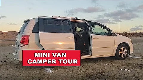 MINIVAN CAMPER TOUR: Dodge Grand Caravan Full Van Tour