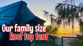 Canyon offroad 4 person Roof top tent setup, installation and first impressions.