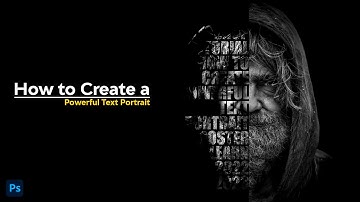 how to create a powerful text portrait poster | Photoshop Tutorial
