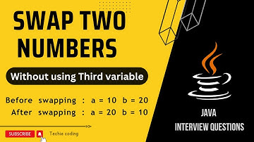 Java Trick: Swap two Numbers without using third Variable! #javaprogramming