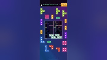 Flow Fit Sudoku Stacked Numbers Level 25