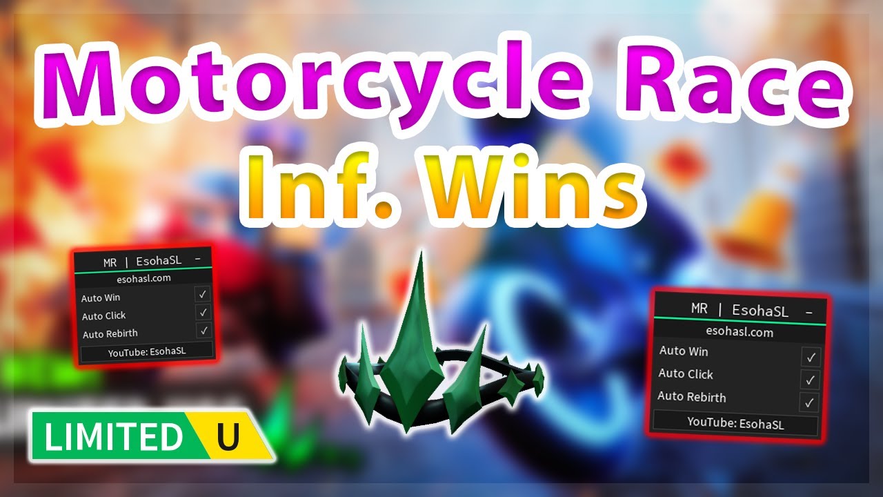 [UGC LIMITED] Motorcycle Race | Inf. Wins / Auto Rebirth Script - YouTube
