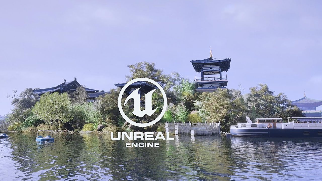 UE5 Real-time Rendering |Boat riding on the lake|