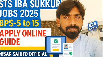 How to Apply STS Jobs IBA Sukkur Intermediate Category Test 2025 | BPS-5 to 15 Online Apply #stsjobs