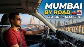 Driving Through Mumbai Was an Experience I’ll Never Forget 🚗🌆 #Mumbai #AtalSetu